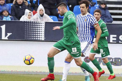 Diego Rico en el partido que jugó el Leganés ante la Real Sociedad.-LALIGA