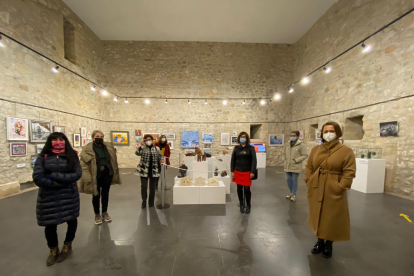 El encuentro ha terminado con una visita a la a la exposición ‘Mujeres artistas de las Merindades’. ECB