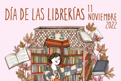 Cartel del Día de las Librerías 2022, obra de la ilustradora Ana Jarén.