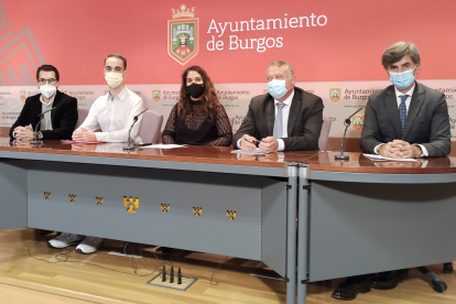 David Díez, Álvaro Peso, Estrela Paredes, Lorenzo Rodríguez y Javier Cuasante. ECB