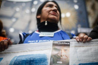 Las protestas ante la crisis económica en Argentina son cada día más frecuentes. La fotos es del paro general del pasado lunes.-EFE / JUAN IGNACIO RONCORONI