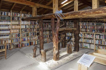 La biblioteca de Quintanalara alberga en la actualidad alrededor de 16.000 libros. Otros 20.000 permanecen a la espera en el depósito.-SANTI OTERO