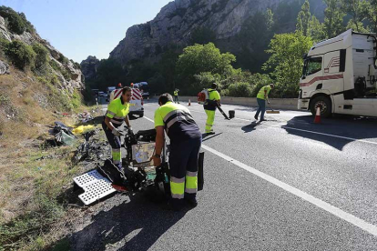 Imagen del lugar en el que se produjo el accidente.-RAÚL G. OCHOA