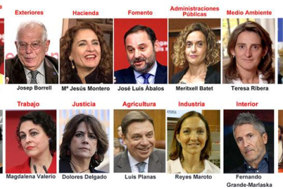 El nuevo Gobierno de Pedro Sánchez completo.-EL PERIÓDICO