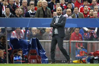 Pep Guardiola, técnico del Manchester City.-JUAN MANUEL PRATS
