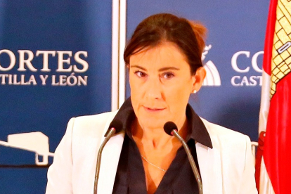 La portavoz del Grupo Socialista en la comisión eólica, Ana Sánchez.ICAL