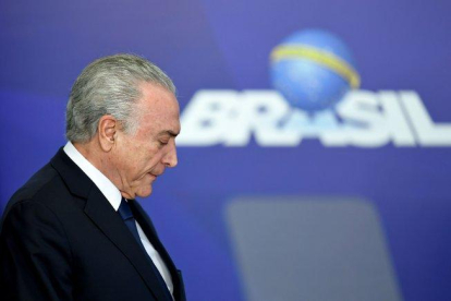 El expresidente de Brasil, Michel Temer.-AFP