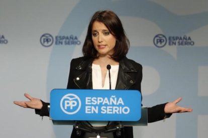 Andrea Levy, vicesecretaria de estudios y programas del PP y diputada en el Parlament.-AGUSTÍN CATALÁN