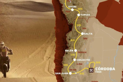 El Dakar vuelve a Sudamérica en enero.-AP