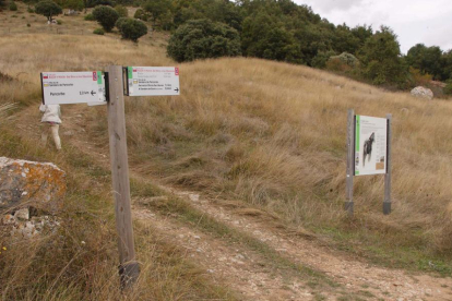 Los senderistas cuentan con una nueva ruta en los montes pancorbinos.-G. G.