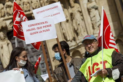 Protesta de trabajadores de la Catedral. SANTI OTERO