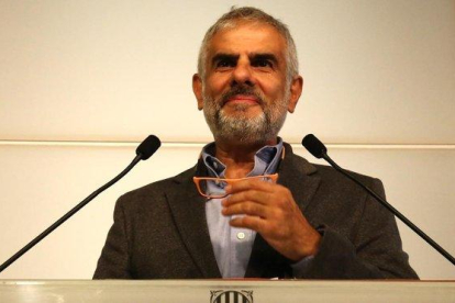 El líder de Cs en el Parlament, Carlos Carrizosa.-ELISENDA PONS