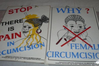 Un cartel utilizado para promover la prohibición de la MGF y la concienciación a las culturas que la practican-MOSSOS D'ESQUADRA