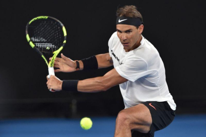 Nadal, en su debut en Australia.-PAUL CROCK / AFP