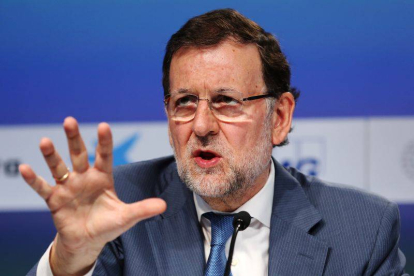 Mariano Rajoy en la reunión del Círculo de Economia en Sitges.-Foto: RICARD CUGAT