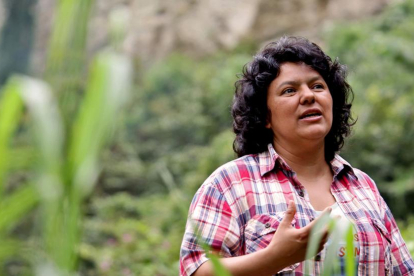 Berta Cáceres, en 2015.-GOLDMANPRIZE.ORG