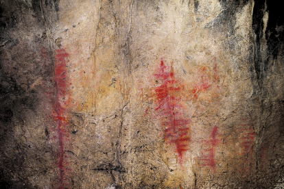 Pinturas rupestres de la Galería del Silo que dió a conocer el cántabro Jesús Carballo. GEE