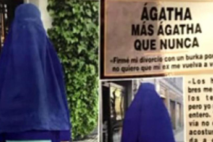 Agatha Ruiz de la Prada firma el divorcio de Pedro J. Ramírez con burka.-/ PERIODICO (INSTAGRAM)