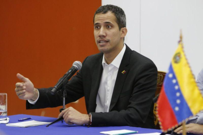 El lider de la Asamblea Nacional venezolana y autoproclamado presidente,  Juan Guaidó.-EFE