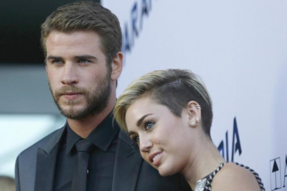 Una imagen de archivo de Liam Hemsworth y Miley Cyrus.-MARIO ANZUONI
