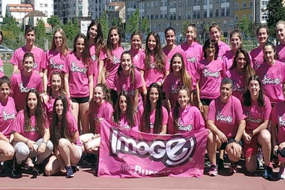 Foto de familia del combinado femenino del Image FDR que se cita mañana en las pistas del Turia-ECB