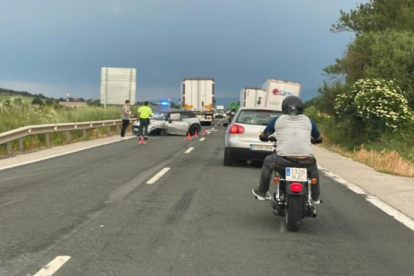 El accidente tuvo lugar entre San Medel y Tomillares. ECB