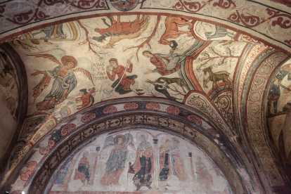 Restauración de las pinturas del Panteón Real de San Isidoro en León