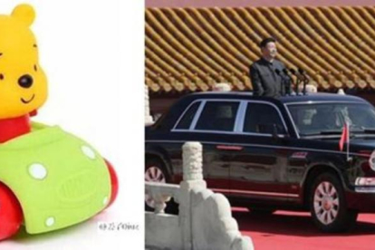 Xi Jinping es comparado y ridiculizado con imágenes de Winnie the Pooh.-TWITTER