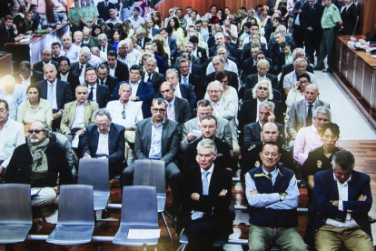 Imagen captada de un monitor en la sala de prensa de la Audiencia El exalcalde de Marbella Julian Munóz.-JORGE ZAPATA (EFE)