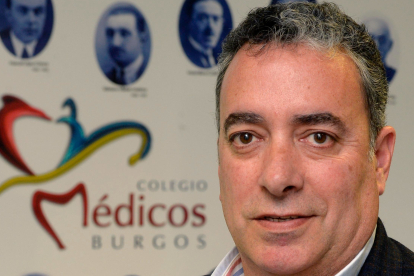 Joaquín Fernández de Valderrama, presidente del Colegio de Médicos de Burgos. ECB