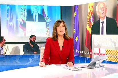 Apertura del Telediario (TVE-1) del martes.-EL PERIÓDICO