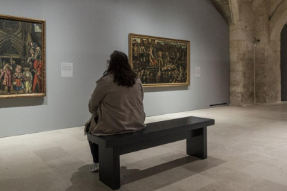 La muestra se ha abierto ya al público en la sala Valentín Palencia de la Catedral burgalesa.-S. OTERO