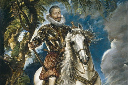 Retrato ecuestre de Francisco Sandoval y Rojas, obra de Rubens.