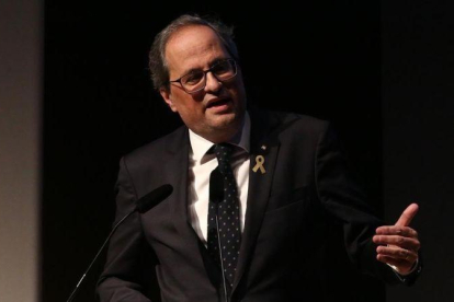 El presidente de la Generalitat, Quim Torra.-ELISENDA PONS