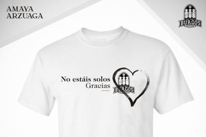 Imagen de la camiseta solidaria. SAN PABLO BURGOS