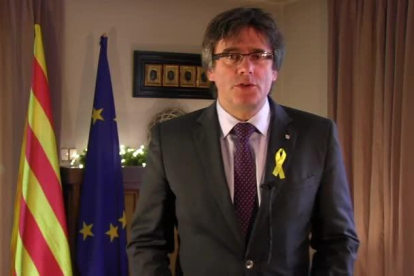 Mensaje de Carles Puigdemont desde Bruselas-