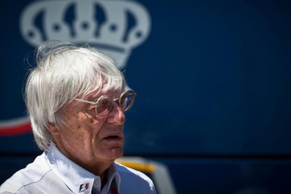 Ecclestone, en un Gran Premio de F-1 en Valencia.-MIGUEL LORENZO