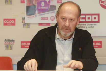 Ángel Citores, secretario provincial de CCOO. RAÚL G. OCHOA