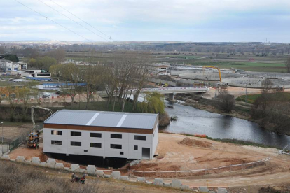 Obras de ampliación de la depuradora de aguas residuales de Burgos.-ISRAEL L. MURILLO