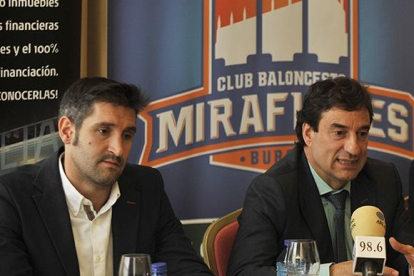 Albano Martínez y Jesús Martínez, director deportivo y presidente del CB Miraflores.-MARÍA GONZÁLEZ / CB MIRAFLORES