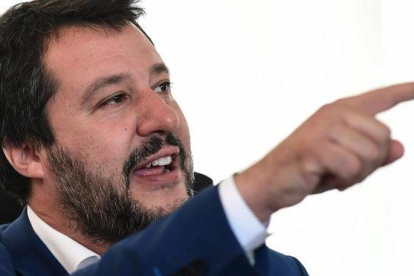 El vicepresidente y ministro del interior Matteo Salvini.-MIGUEL MEDINA / AFP