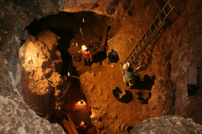 Imagen de la cueva de Santa Ana, en Cáceres. ECB