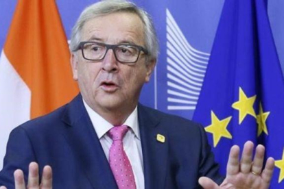 El presidente de la Comisión Europa, Jean-Claude Juncker, horas antes del inicio de la última cumbre europea del año 2016.-EFE / OLIVIER HOSLET