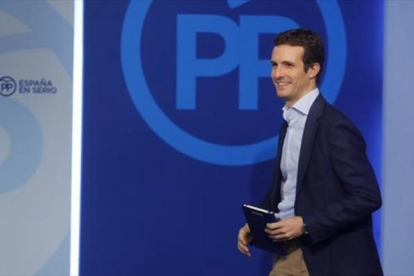 El vicesecretario de comunicación del PP, Pablo Casado.-AGUSTIN CATALAN