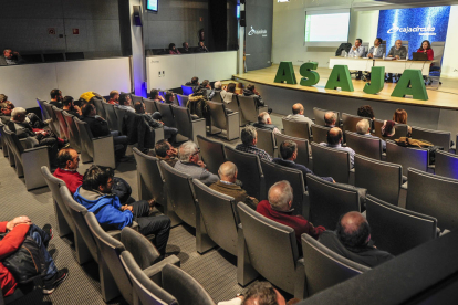 Los responsables de Asaja hicieron un balance muy positivo de las movilizaciones ayer en la asamblea anual en Burgos. S. O.