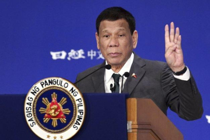Rodrigo Duterte, presidente de Filipinas.-AP
