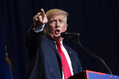 El candidato Donald Trump.-