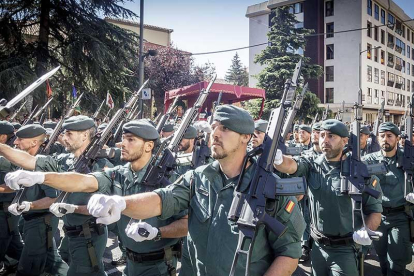 Más de 560 efectivos desfilaron por la avenida de la Paz.-SANTI OTERO