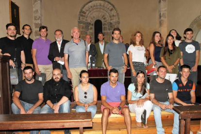 Inauguración del curso de pintores pensionados de Segovia en el que participan 16 estudiantes de Bellas Artes de diferentes facultades españolas-ICAL