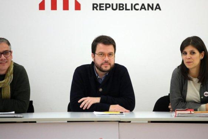 Pere Aragonès y Marta Vilalta, coordinadores generales de ERC-RICARD CUGAT